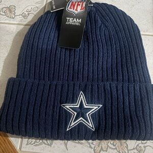 NFL Navy Blue Dallas Cowboys Ribbed Cuff Beanie Hat